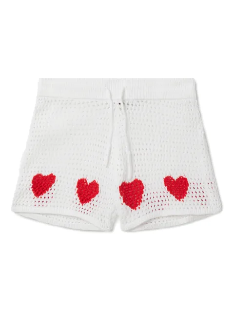 Stella McCartney Kids heart-motif crochet shorts