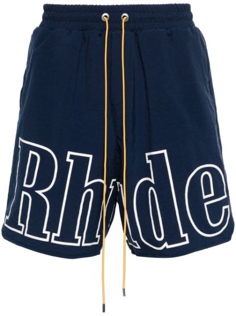 RHUDE logo-print bermuda shorts