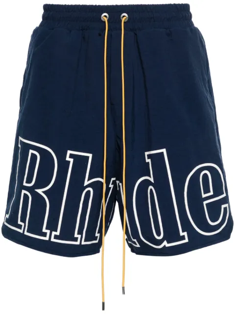 RHUDE Bermuda shorts met logoprint