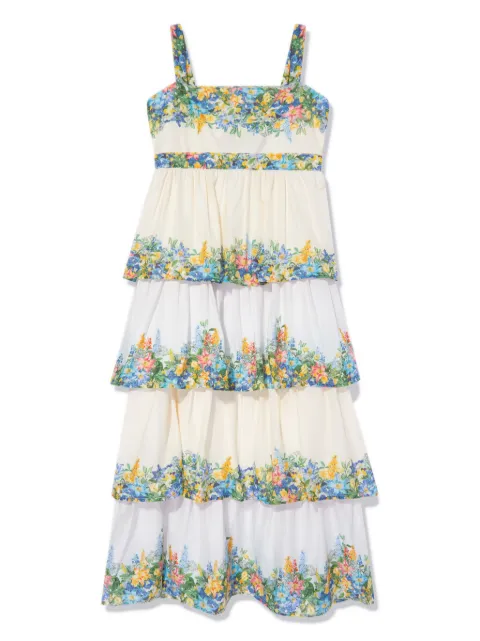 MARLO Serenity floral-embroidered maxi dress