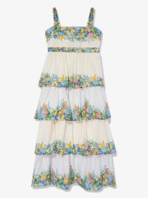 MARLO Serenity floral-embroidered maxi dress