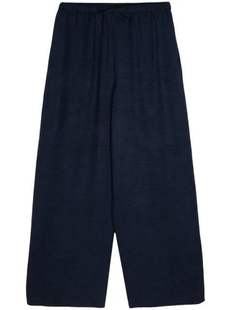 izzue pantalones anchos con pinzas