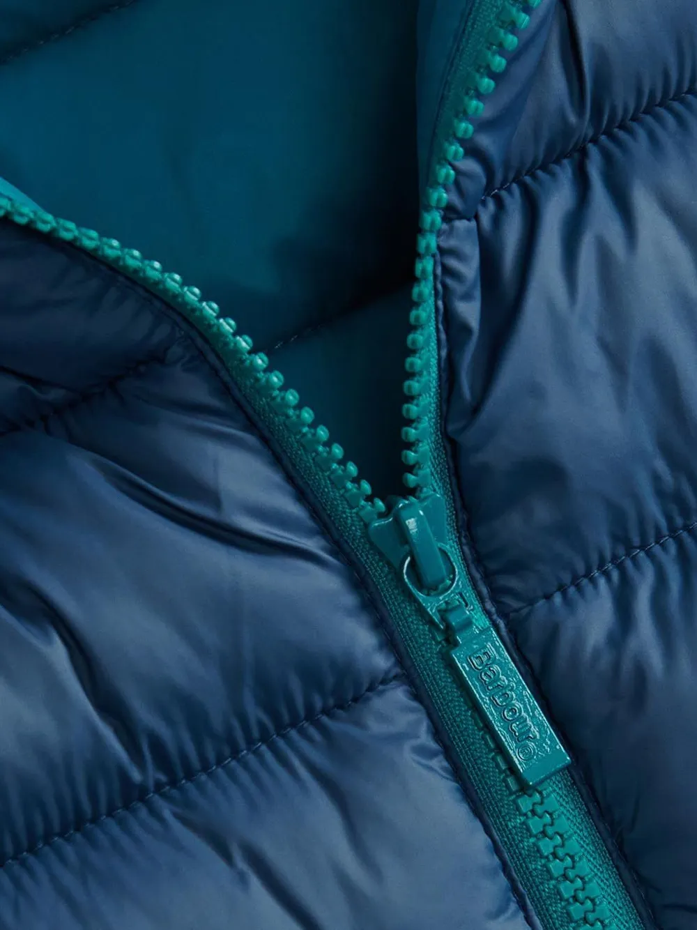 Barbour Padded Sleeveless Zip Jacket In Blue