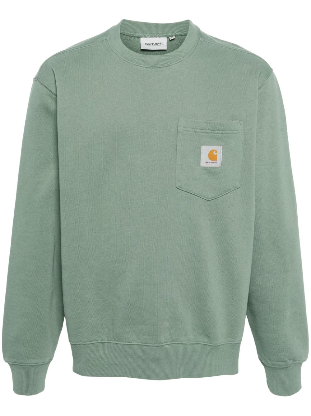 patch-pocket cotton sweatshirt