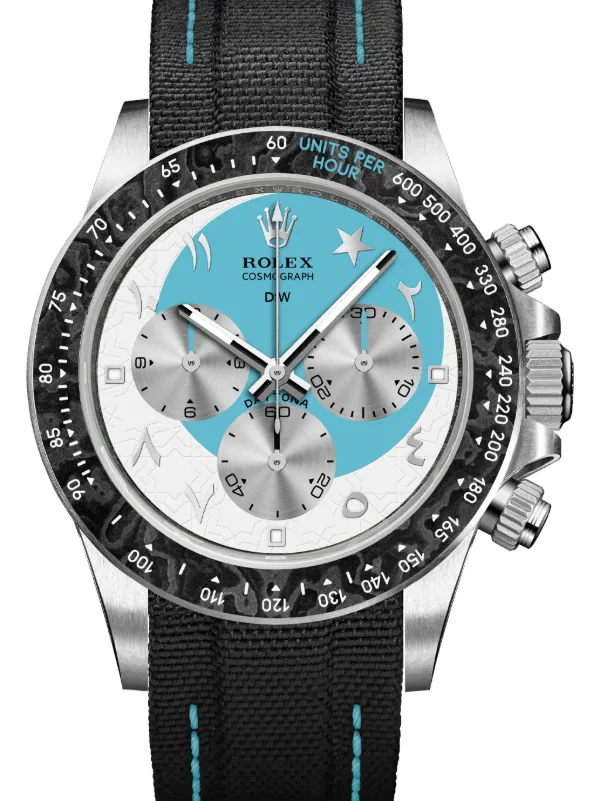 DiW Designa Individual Watches Customised Daytona Ramadan EX 40mm Blue FARFETCH GE