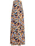 Shona Joy abstract-print silk maxi dress - Black