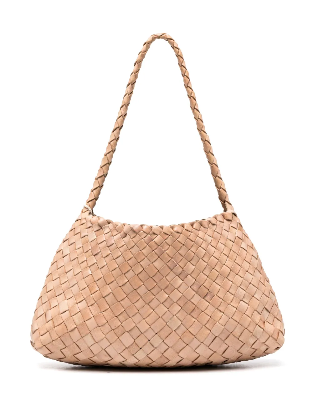 Dragon Diffusion Rosanna Tapered Leather Shoulder Bag In Pastel Pink