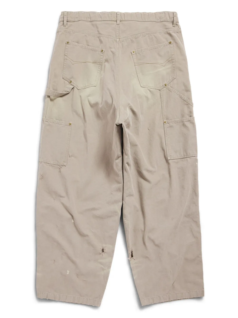 Balenciaga Double Knee cotton-canvas Trousers - Farfetch 