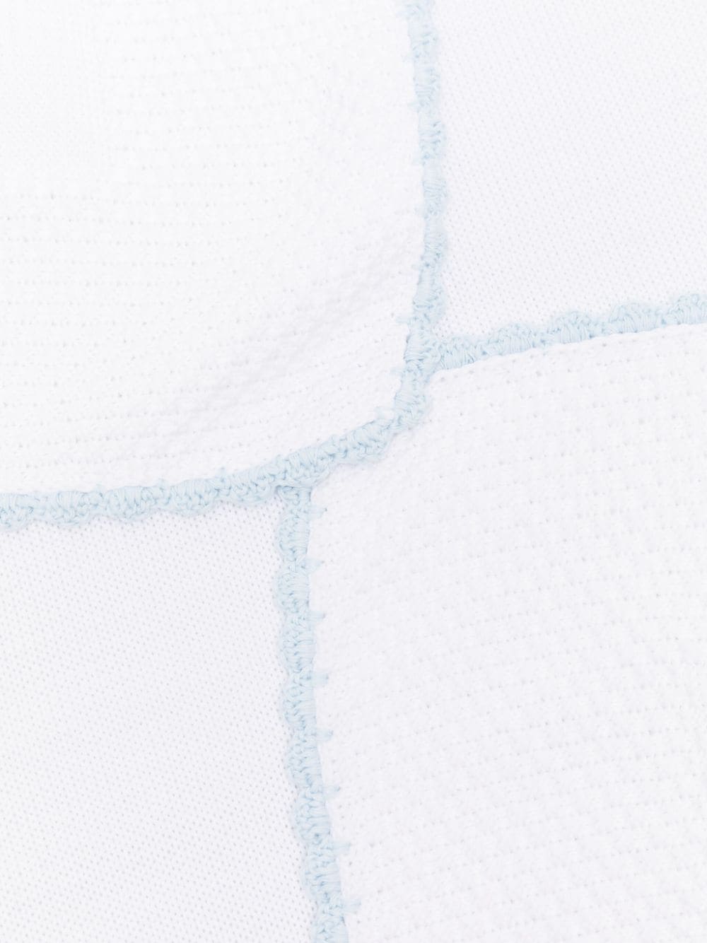 Shop Little Bear Contrasting-trim Cotton Blanket In White