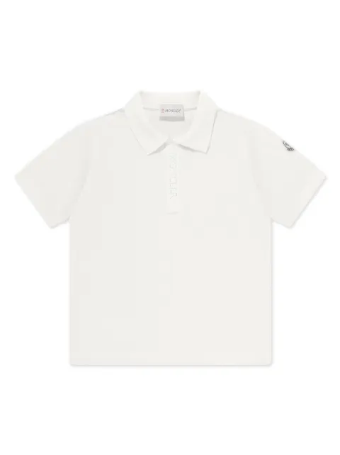 Moncler Enfant logo-print cotton polo shirt