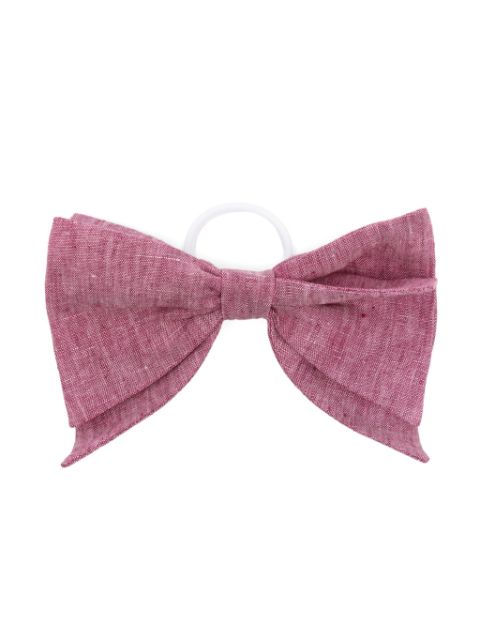 Il Gufo bow-detail chambray hair tie
