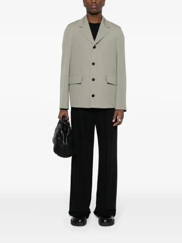 Jil Sander single-breasted Wool Blazer | Green | FARFETCH TR