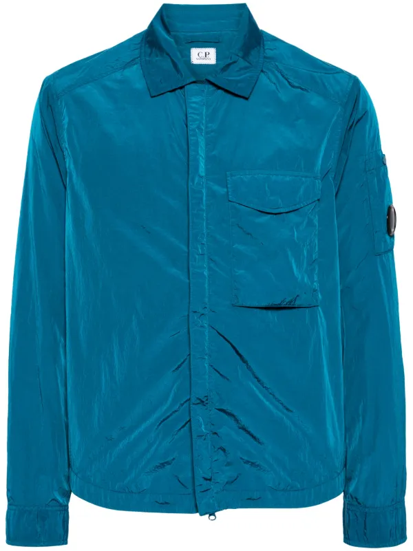 Company Chrome-R Lens-detail Shirt Jacket Blue