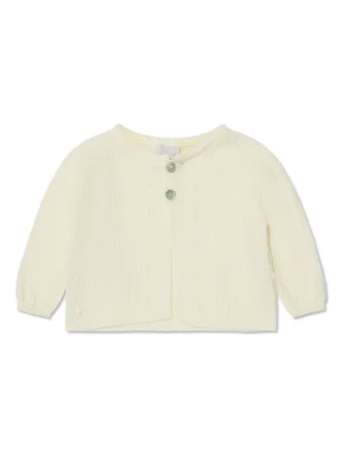 Paz Rodriguez embroidered-detail cotton cardigan