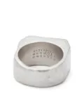 MM6 Maison Margiela Geometric numbers-motif ring - Silver