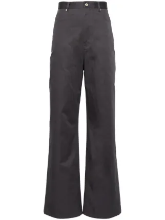 LOEWE ハイウエスト ワイドパンツ | グレー | FARFETCH JP