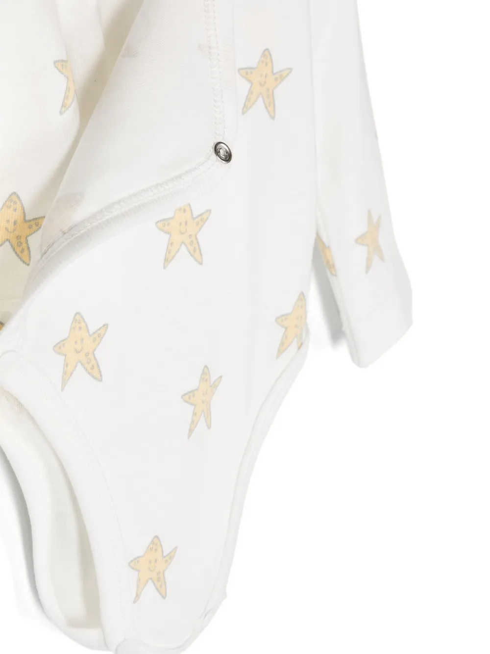 Shop Stella Mccartney Starfish-print Cotton Bodysuit (set Of Two) In 白色