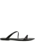 Saint Laurent Tanger satin slides - Black