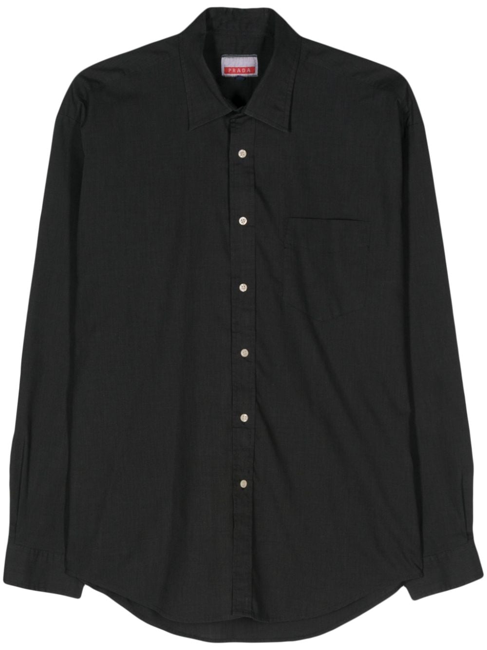 1990s textured buttoned shirt