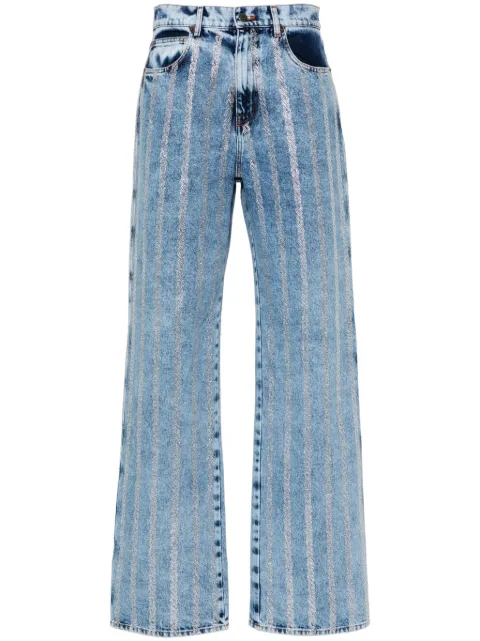 Giuseppe Di Morabito jeans rectos con detalles de cristal