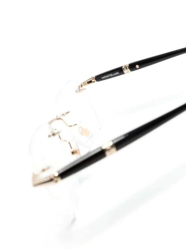 Montblanc スクエア眼鏡フレーム | ブラック | FARFETCH JP