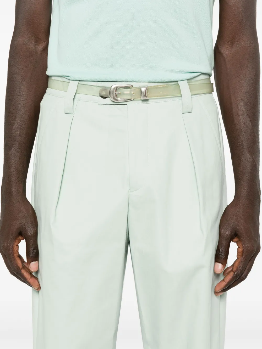 A.P.C. Broek met toelopende pijpen Groen