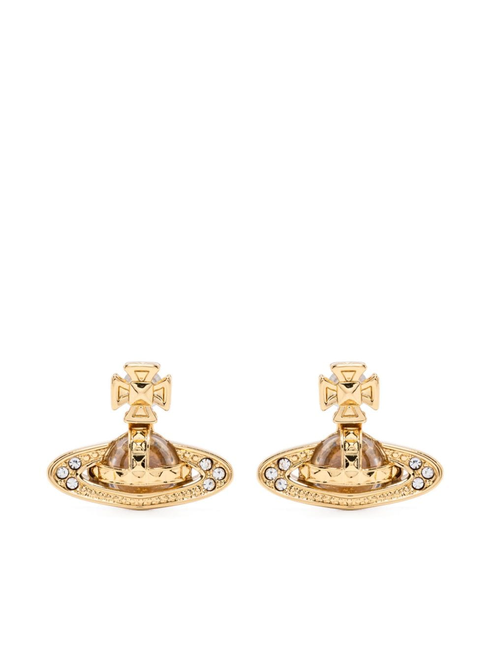 Vivienne Westwood Pina Bas Relief Earrings In Gold