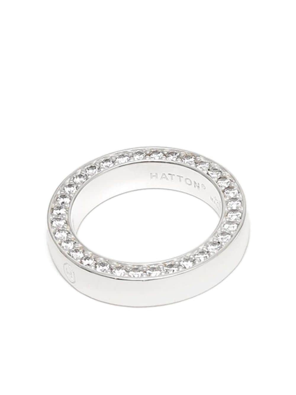 Hatton Labs Logo-engraved Band Ring In Silver