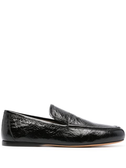 KHAITE The Alessia crinkled loafers