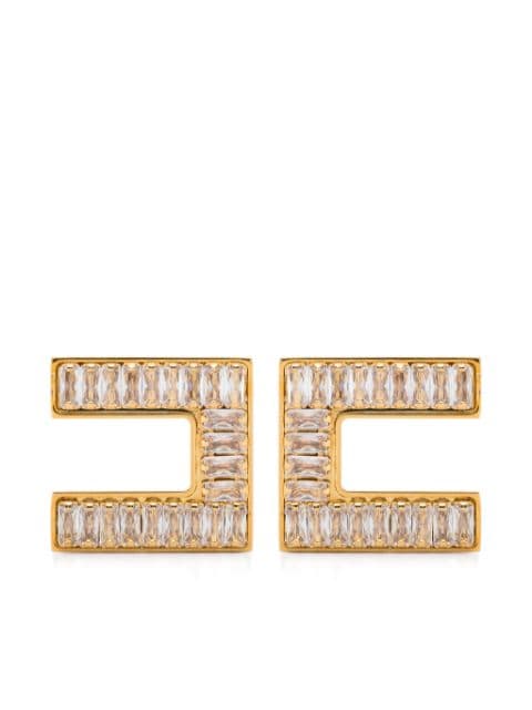 Elisabetta Franchi crystal-embellished drop earrings