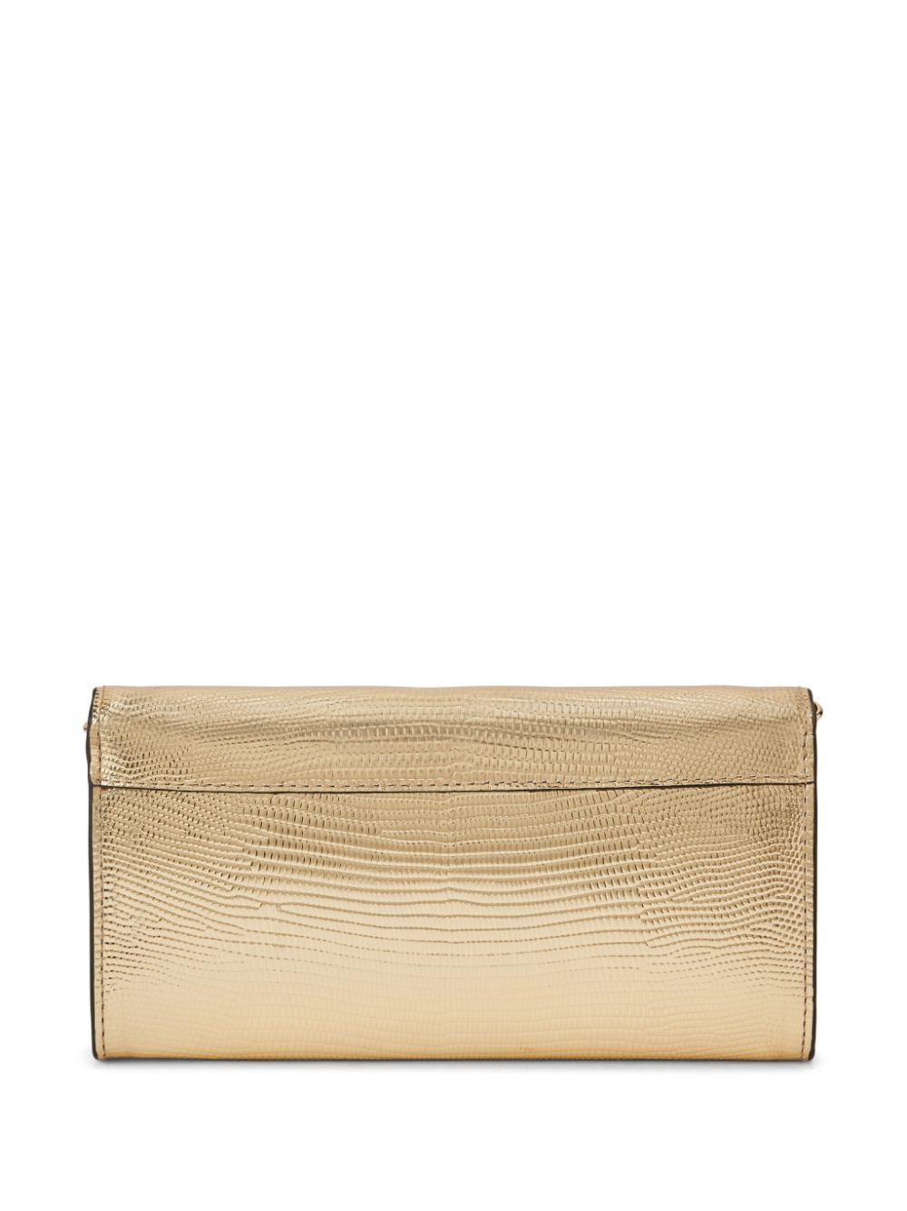 Strathberry East/West metallic cross body bag - Goud