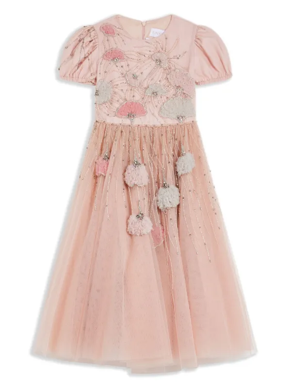 Eirene bead embellished Tulle Dress Farfetch