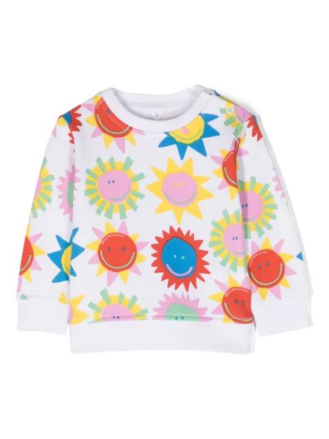 Stella McCartney Kids sun-print cotton sweatshirt