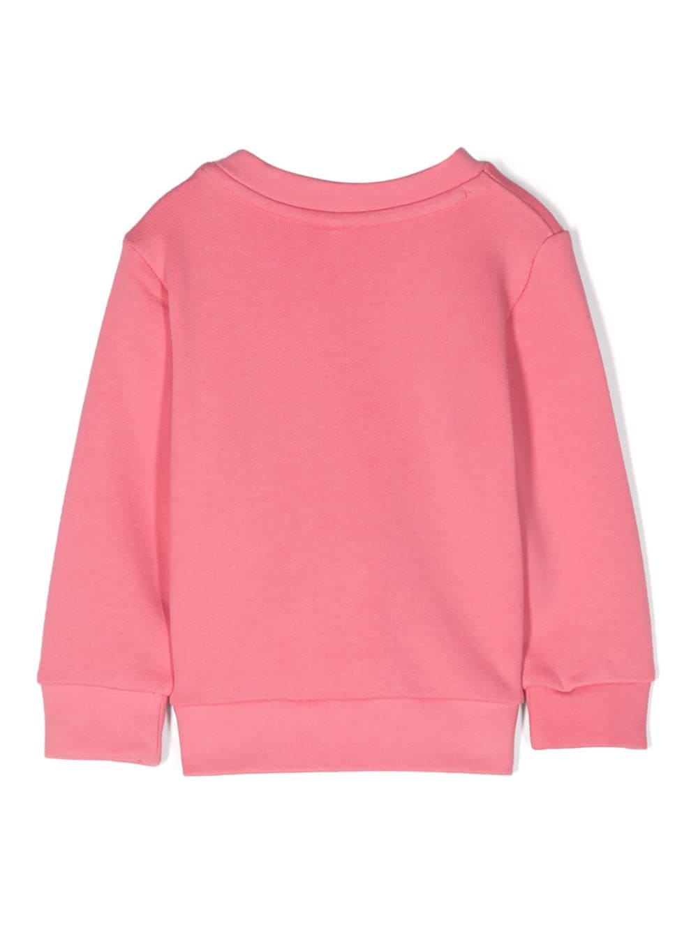 Shop Stella Mccartney Appliqué-detail Cotton Sweatshirt In Pink