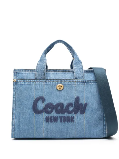 Coach Cargo denim tote bag