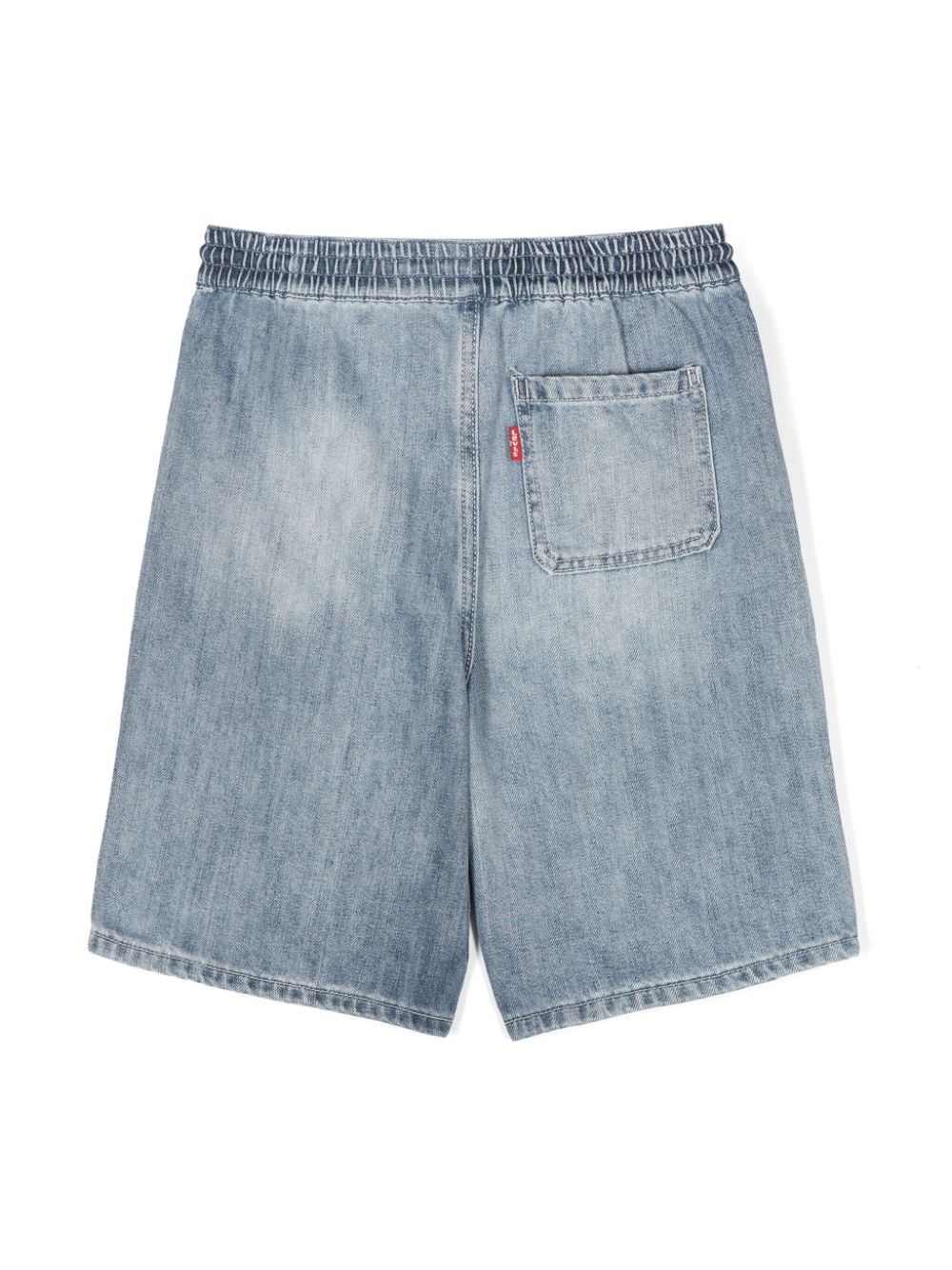 Shop Levi's Drawstring-waist Denim Shorts In Blue