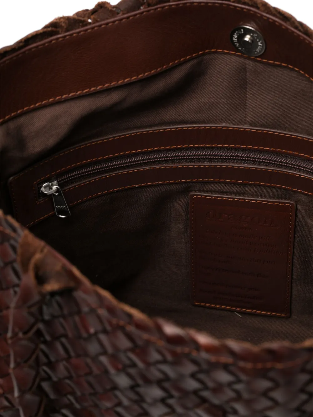 DRAGON DIFFUSION Geweven shopper Bruin
