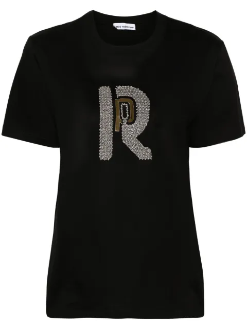 Rabanne bead-embellished cotton T-shirt