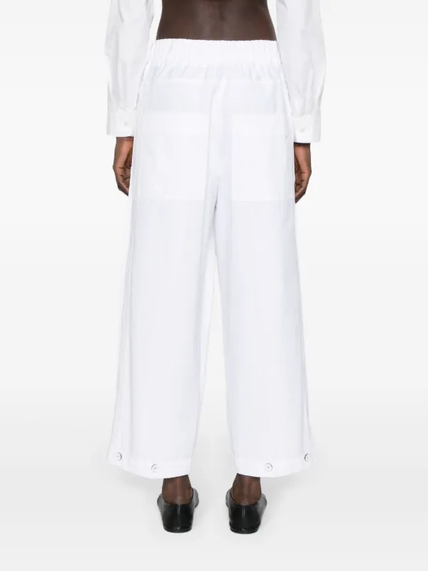 Jil Sander プリーツ ワイドパンツ | ホワイト | FARFETCH JP