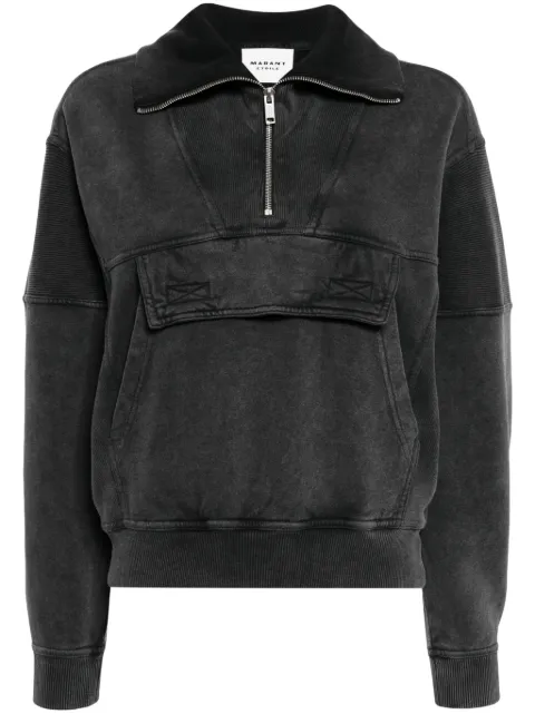 MARANT ÉTOILE Phenix zip-up cotton sweatshirt