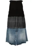 Balenciaga layered cargo maxi skirt - Black