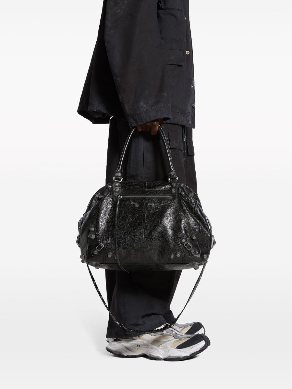 Balenciaga Le Cagole leren duffeltas Zwart