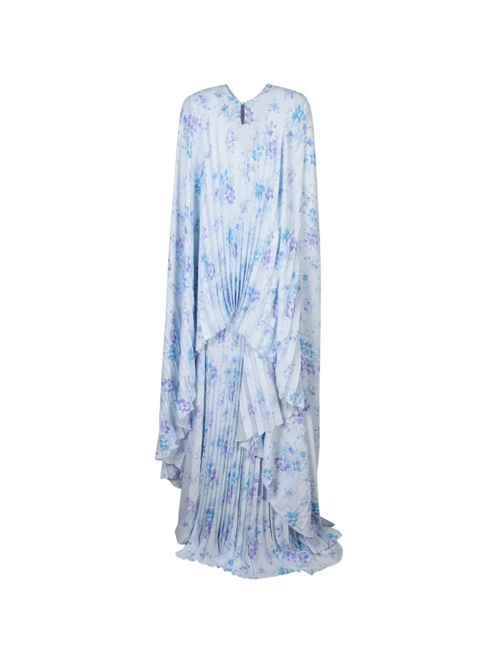Balenciaga Maxi-jurk met bloemenprint Blauw