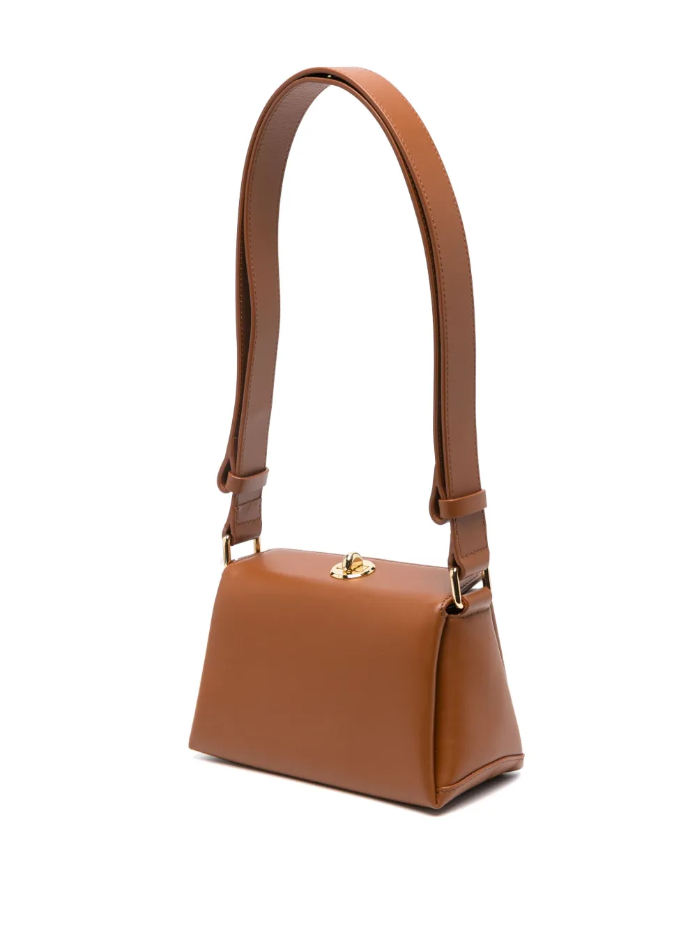 Shop Plan C Leather Mini Bag In Brown