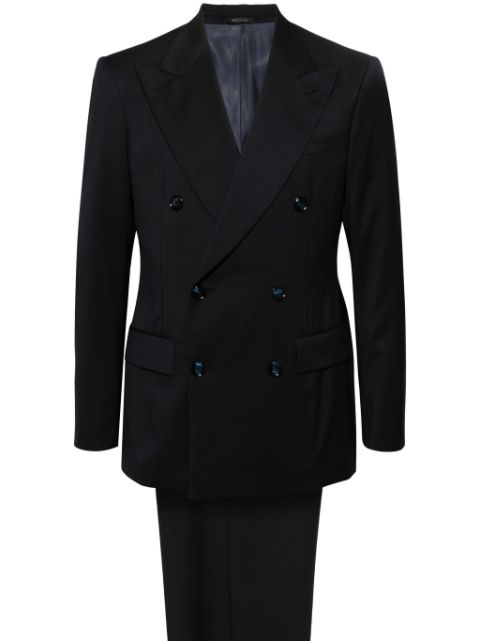 Giorgio Armani peak-lapel double-breasted suit