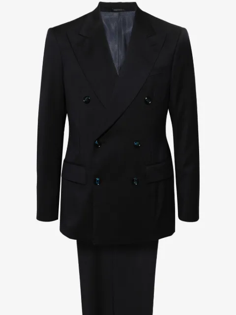 Giorgio Armani peak-lapel double-breasted suit