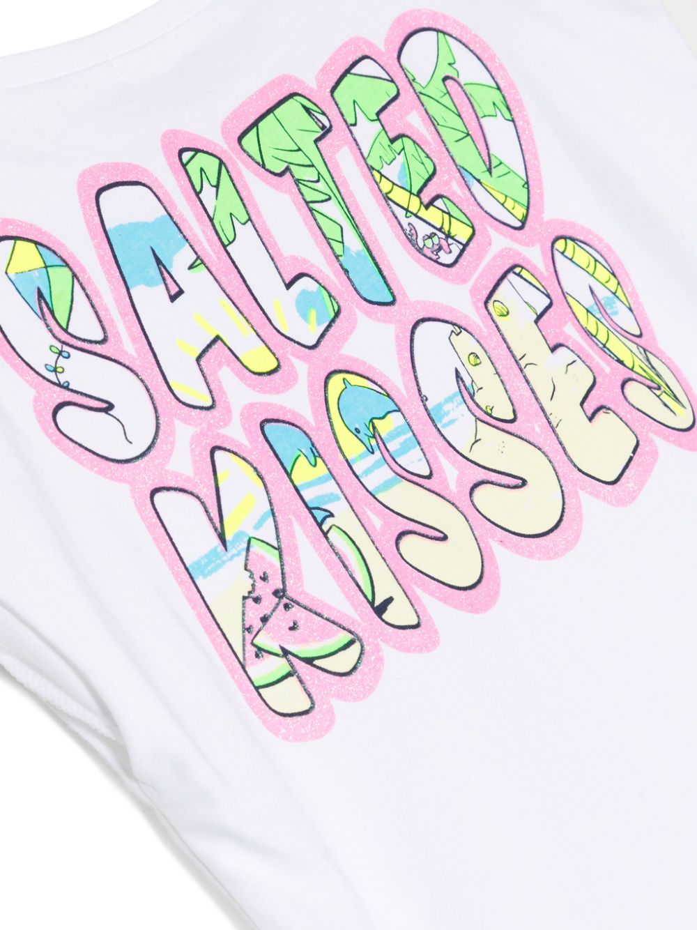 Billieblush Katoenen T-shirt met tekst Wit