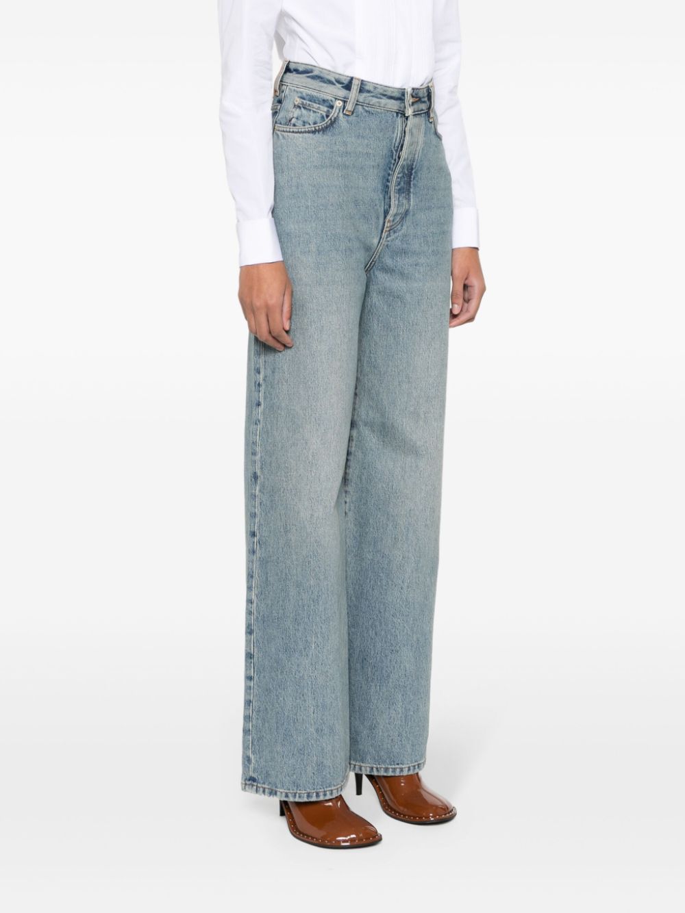 LOEWE high-rise wide-leg jeans Women