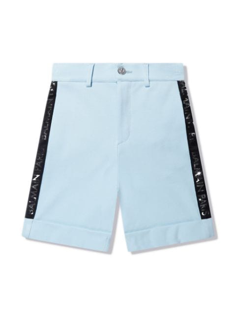 logo-tape chino shorts