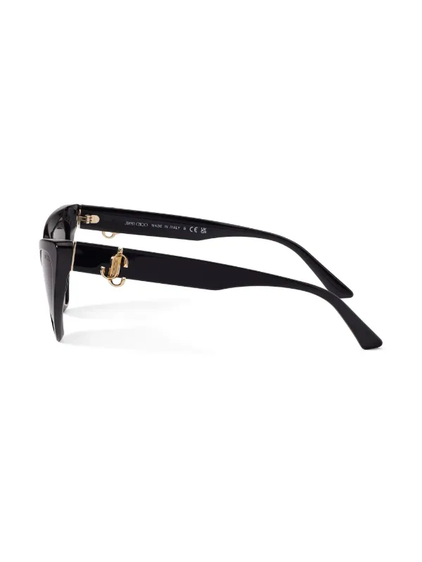 Vintage Jimmy Crystal New York Black Cat Eye Sunglasses - EUC - So Glamorous! AYLANI- JCR740 – Jimmy Crystal New York main image 4